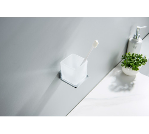 Стакан с держателем Aquanet Либра хром AQ4304CR