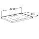 Раковина мебельная Roca The Gap 80х44 см 327470000