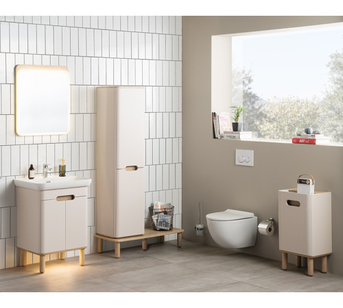 Комплект унитаз подвесной VitrA Sento Rim-ex с тонким сиденьем микролифт и инсталляцией 9830B003-7211