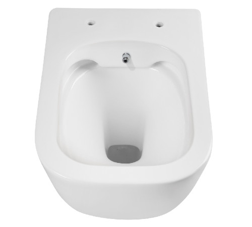 Унитаз-биде подвесной безободковый Aquanet Дива 510х350х360 мм сиденье soft-close со смесителем AQ2012B-00