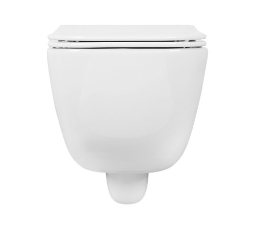 Унитаз-биде подвесной безободковый Aquanet Дива 510х350х360 мм сиденье soft-close со смесителем AQ2012B-00