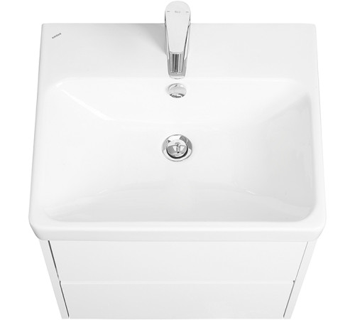 Комплект AQUATON Сканди 55 тумба Белый, раковина Адриана 55 1A2517K0SD010