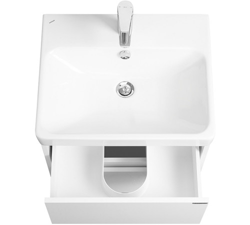 Комплект AQUATON Сканди 55 тумба Белый, раковина Адриана 55 1A2517K0SD010