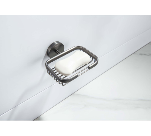 Мыльница-решетка Aquanet БЕТТА оружейная сталь AQ4633BGM