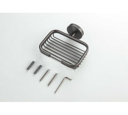 Мыльница-решетка Aquanet БЕТТА оружейная сталь AQ4633BGM