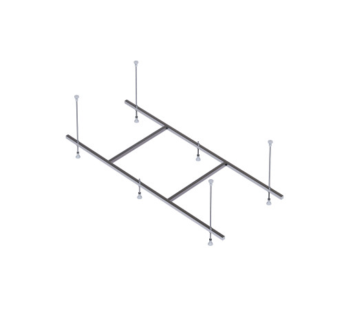 Каркас для ванны 1Marka Мия 170x75 см с центральным сливом сборный на шпильках KAR-0000091