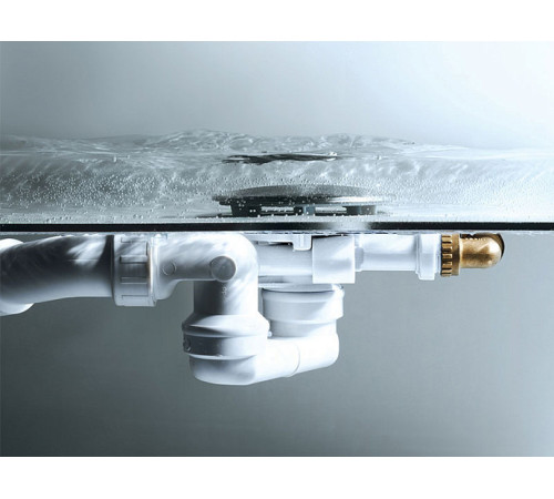 Слив-перелив с наливом Viega Simplex Trio Visign MT5 для ванн с центральным сливом хром 6166.42 728014