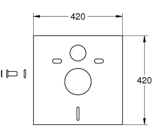 Звукоизоляционный комплект для унитаза и биде GROHE 37131000