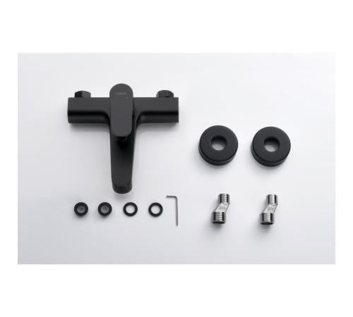 Смеситель для ванны Aquanet Oberon матовый черный AQ1240MB