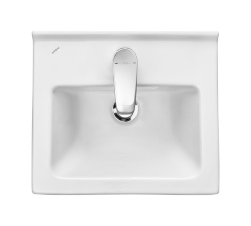 Умывальник Santek Визит-40 с переливом 405х355 мм белый 1.3117.7.S00.11B.0