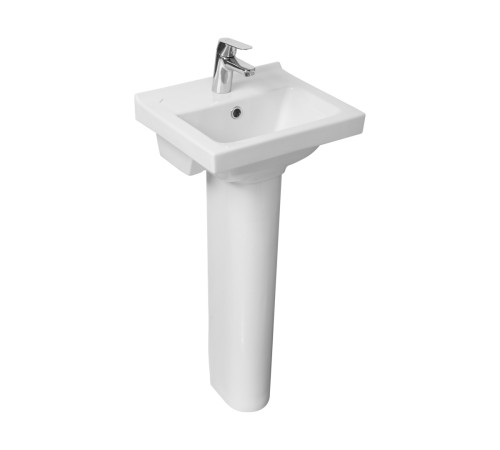 Умывальник Santek Визит-40 с переливом 405х355 мм белый 1.3117.7.S00.11B.0