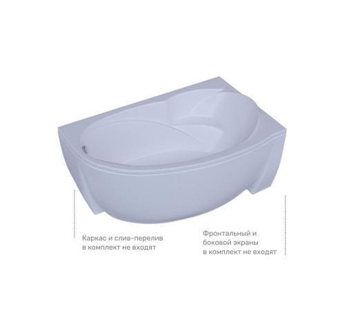 Ванна акриловая Aquatek Бетта 150 правая чаша BET150-0000171