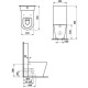 Унитаз напольный приставной LAUFEN Kartell by Laufen белый 8.2333.1.000.000.1