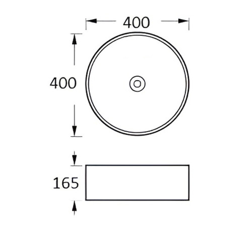 Раковина накладная Aquatek 400x400x165 мм матовый белый AQ5118-MW