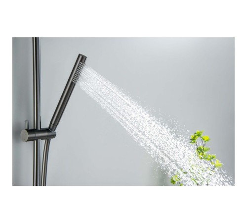 Душевой гарнитур Aquanet Европа 1jet 65 см оружейная сталь AQ2012BGM