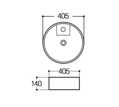 Раковина накладная Aquatek Европа 405x405x140 мм AQ5212-00