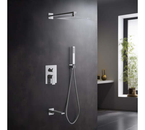 Душевой комплект 4 в 1 Aquanet ЛИРА 3 режима хром AQ1473CR