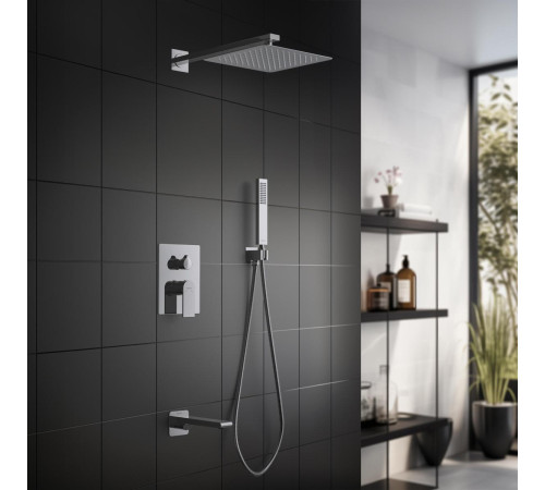 Душевой комплект 4 в 1 Aquanet ЛИРА 3 режима хром AQ1473CR