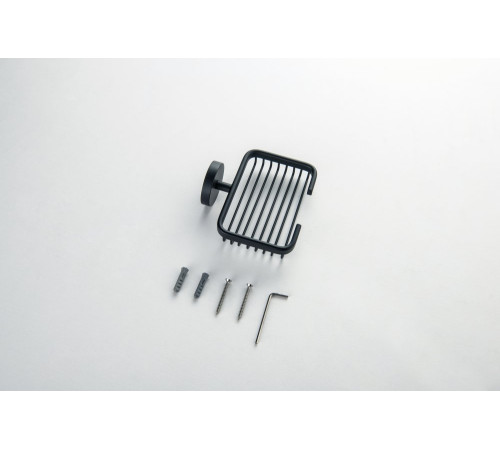 Мыльница-решетка Aquanet БЕТТА матовый черный AQ4633MB