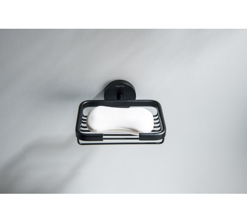 Мыльница-решетка Aquanet БЕТТА матовый черный AQ4633MB