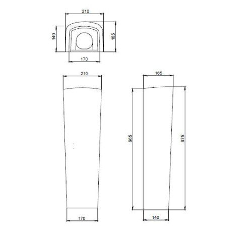 Пьедестал Santek Орион белый 1.3600.8.S00.00B.0