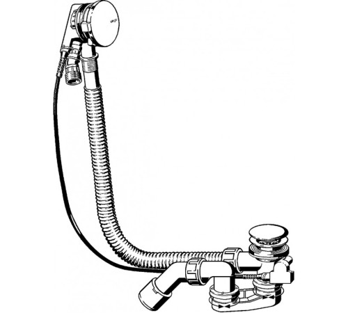 Слив-перелив с наливом Viega Simplex Trio Visign MT5 560 x 40/50 мм 6166.41 728007