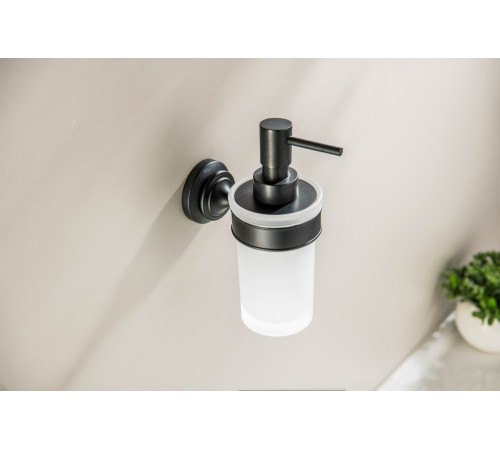 Дозатор для жидкого мыла Aquatek Классик матовый черный AQ4505MB