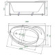 Ванна акриловая Aquatek Бетта 160 левая чаша BET160-0000169