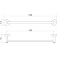 Полотенцедержатель Aquanet Europa 450 мм хром AQ4120CR