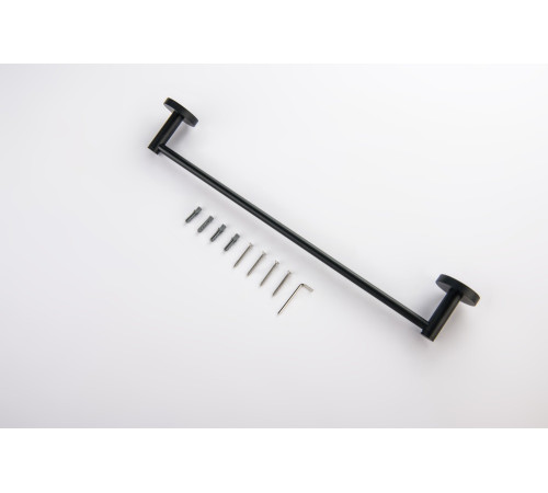 Полотенцедержатель Aquanet Europa 450 мм матовый черный AQ4120MB