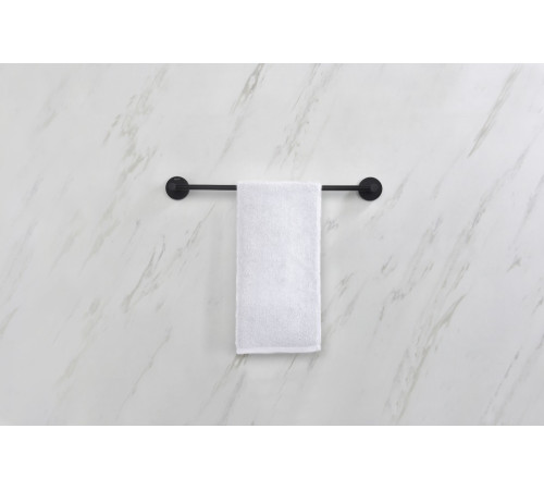 Полотенцедержатель Aquanet Europa 450 мм матовый черный AQ4120MB