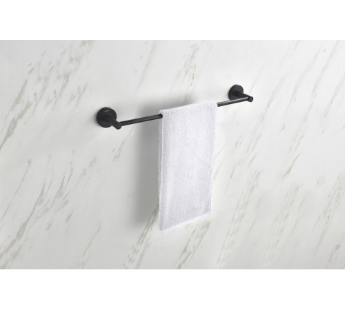 Полотенцедержатель Aquanet Europa 450 мм матовый черный AQ4120MB
