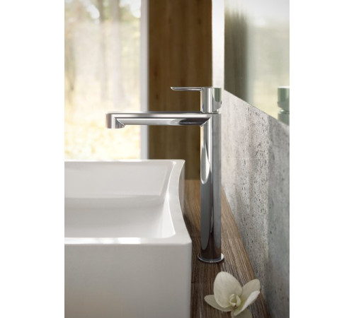 Смеситель для умывальника RAVAK Puri PU 015.00 высокий без донного клапана X070114