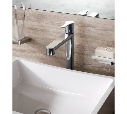 Смеситель для умывальника RAVAK Puri PU 015.00 высокий без донного клапана X070114