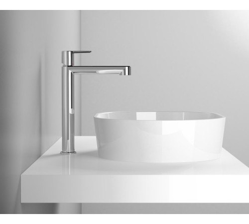 Смеситель для умывальника RAVAK Puri PU 015.00 высокий без донного клапана X070114