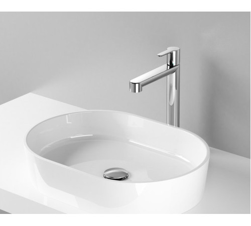 Смеситель для умывальника RAVAK Puri PU 015.00 высокий без донного клапана X070114