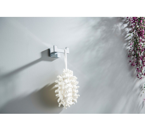 Крючок для полотенец двойной Aquanet Либра хром AQ4302CR