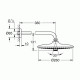 Верхний душ с кронштейном 380 мм GROHE Euphoria 260 хром 26459000