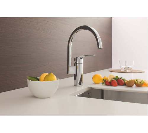 Смеситель для кухни GROHE Eurosmart с высоким изливом хром 33202003