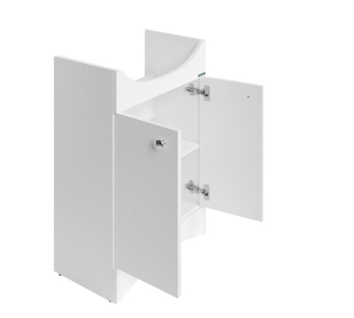 Тумба под умывальник напольная Sanita Luxe Аттика 50 490х820х330 мм белая ATKSACW50013F1