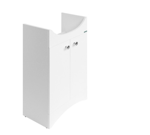 Тумба под умывальник напольная Sanita Luxe Аттика 50 490х820х330 мм белая ATKSACW50013F1