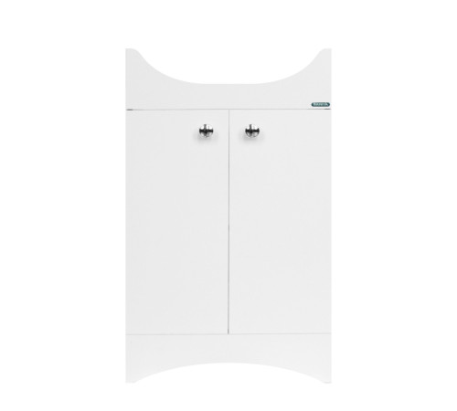 Тумба под умывальник напольная Sanita Luxe Аттика 50 490х820х330 мм белая ATKSACW50013F1