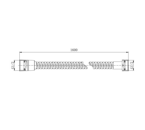 Шланг для душа Aquanet 160 см нержавеющая сталь хром AQ2101CR