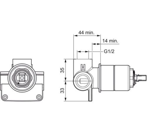 Комплект гигиенического душа Rossinka Polara со смесителем и шланговым подсоединением 1488