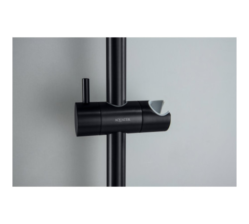 Душевой гарнитур Aquanet Европа 1jet 65 см матовый черный AQ2012MB