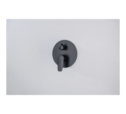 Смеситель для ванны Aquanet Бетта скрытого монтажа 2 режима матовый черный AQ1146MB