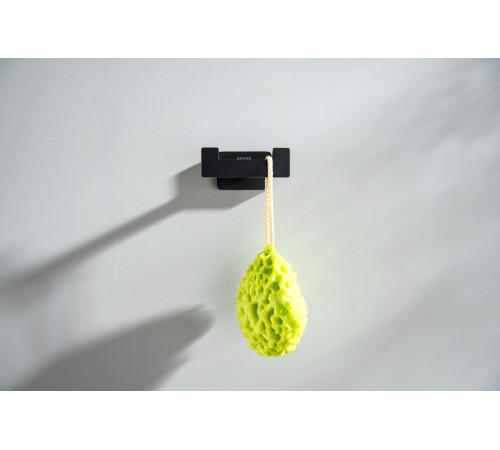 Крючок для полотенец двойной Aquanet Либра матовый черный AQ4302MB