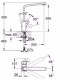 Смеситель для кухни GROHE Eurocube хром 31255000