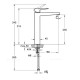 Смеситель для раковины-чаши VitrA Root Square хром A42733EXP