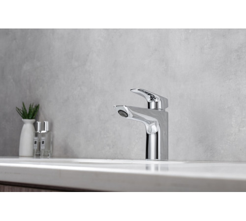 Смеситель для раковины Aquanet Вега с донным клапаном хром AQ1011CR